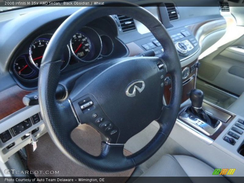 Black Obsidian / Wheat 2008 Infiniti M 35x AWD Sedan