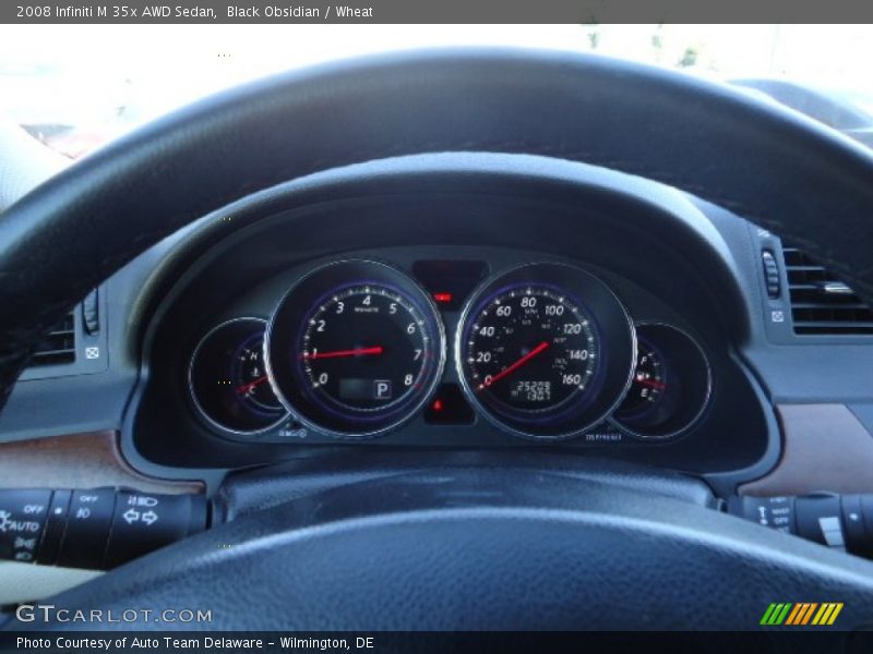 Black Obsidian / Wheat 2008 Infiniti M 35x AWD Sedan