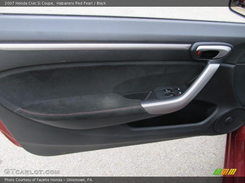Habanero Red Pearl / Black 2007 Honda Civic Si Coupe
