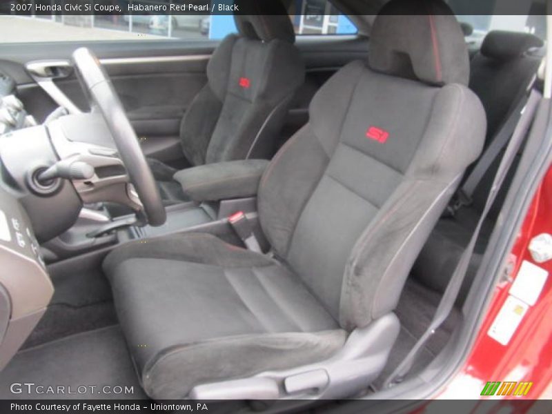 Habanero Red Pearl / Black 2007 Honda Civic Si Coupe