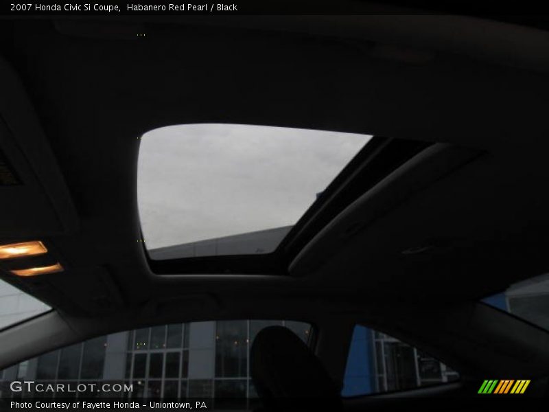 Habanero Red Pearl / Black 2007 Honda Civic Si Coupe