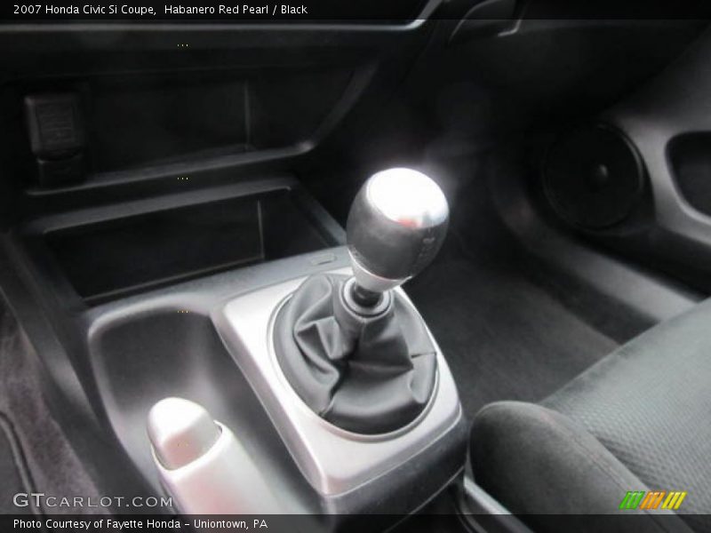 Habanero Red Pearl / Black 2007 Honda Civic Si Coupe