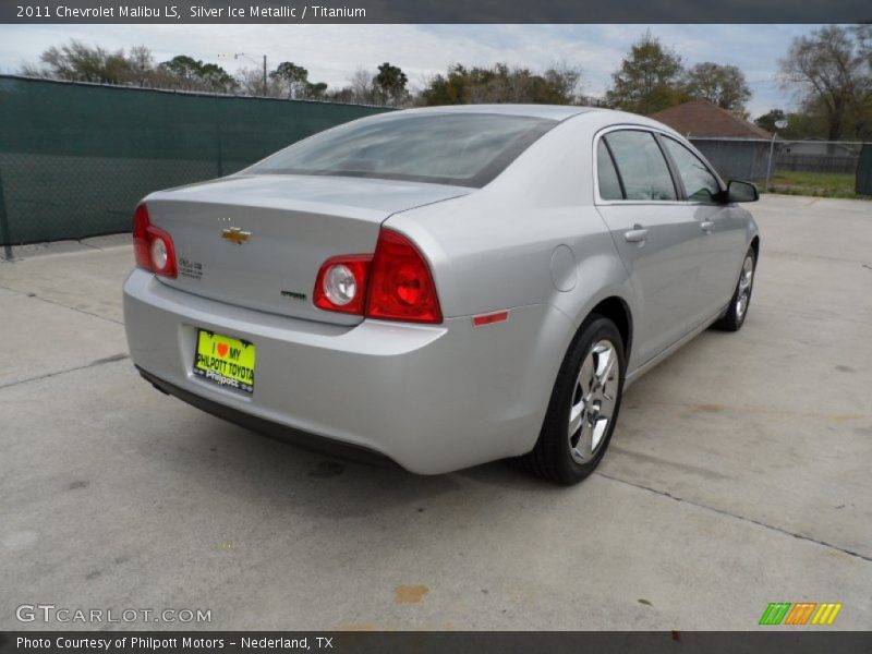 Silver Ice Metallic / Titanium 2011 Chevrolet Malibu LS