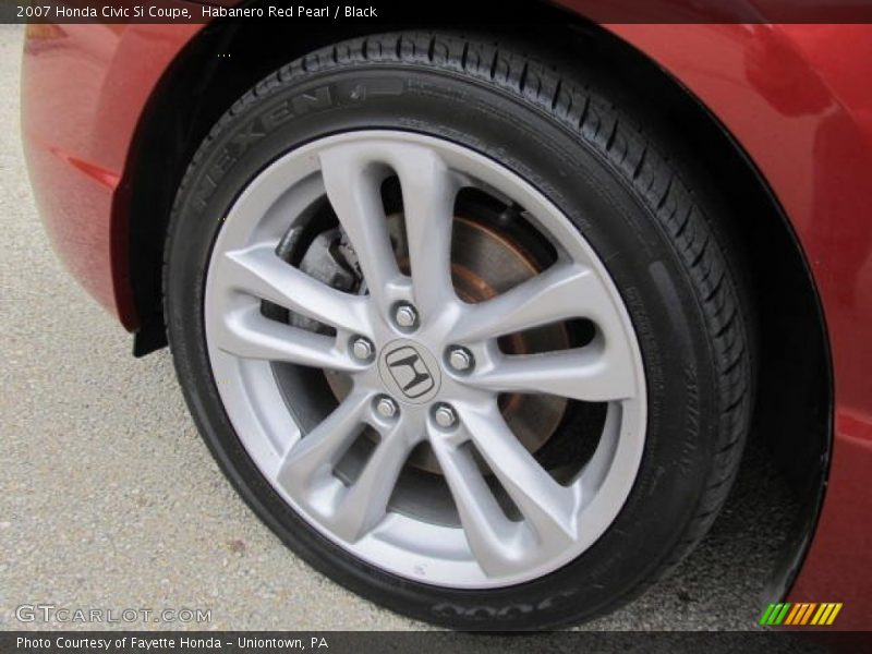 Habanero Red Pearl / Black 2007 Honda Civic Si Coupe