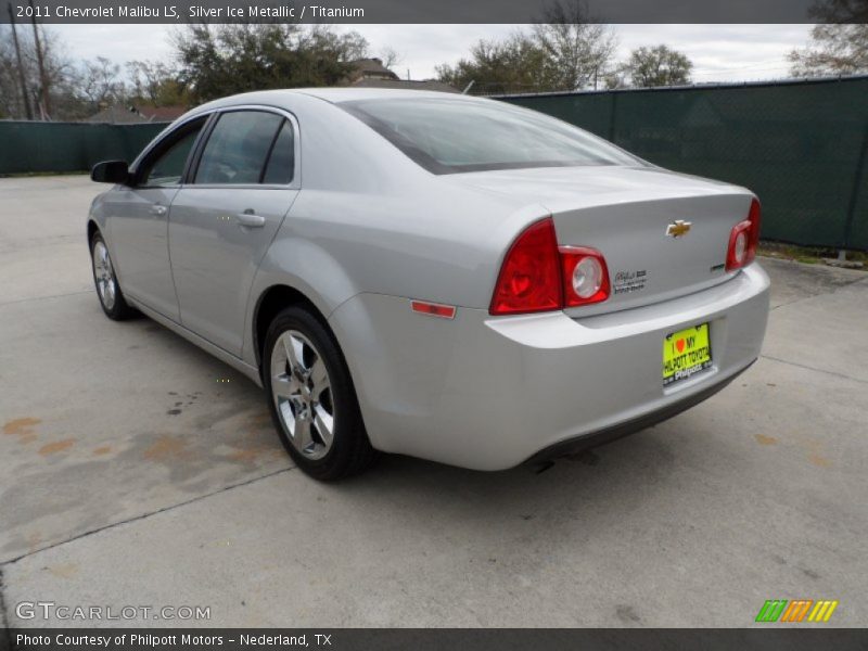 Silver Ice Metallic / Titanium 2011 Chevrolet Malibu LS