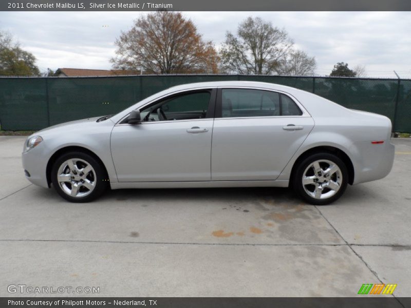 Silver Ice Metallic / Titanium 2011 Chevrolet Malibu LS