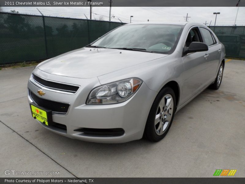 Silver Ice Metallic / Titanium 2011 Chevrolet Malibu LS