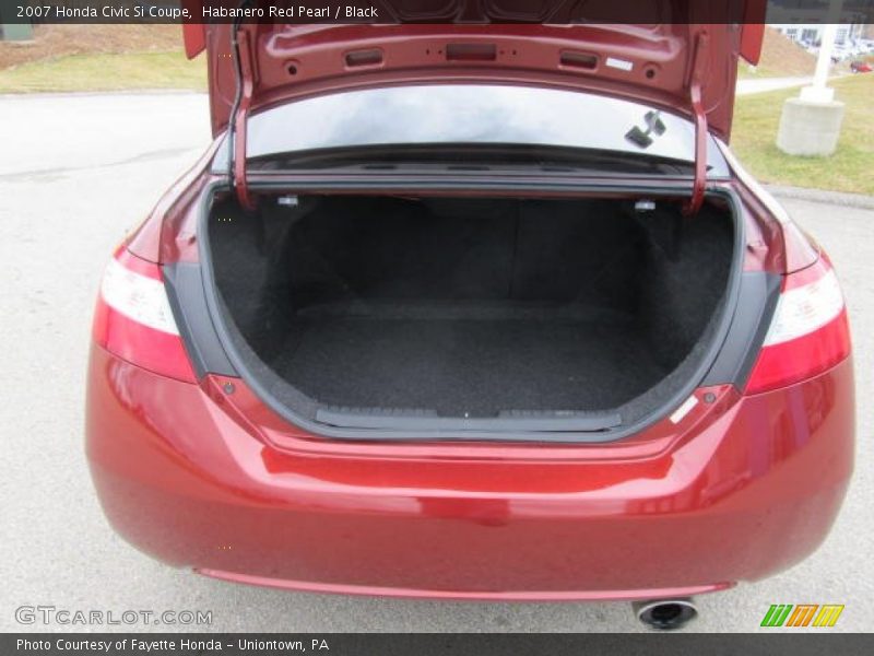 Habanero Red Pearl / Black 2007 Honda Civic Si Coupe