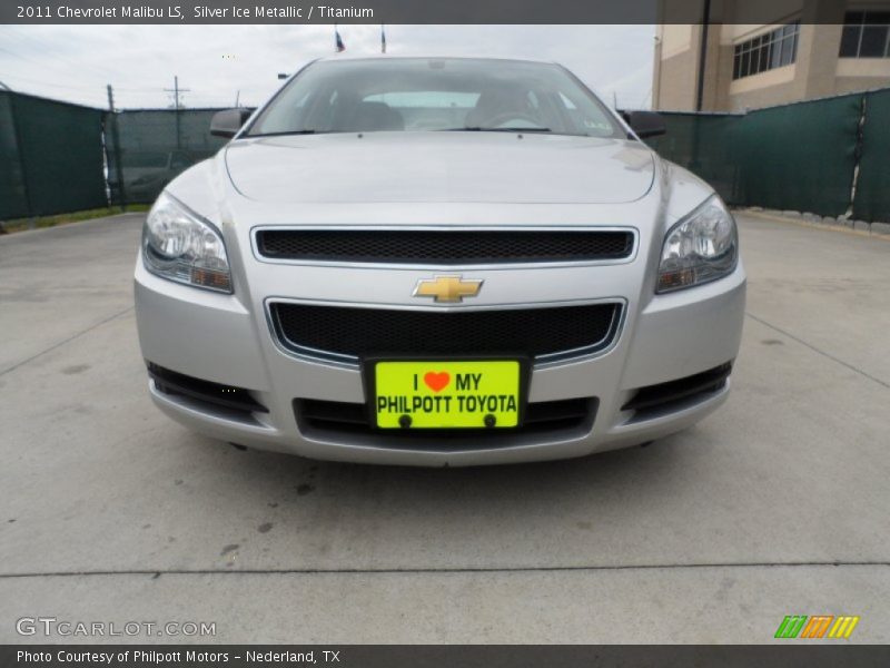 Silver Ice Metallic / Titanium 2011 Chevrolet Malibu LS