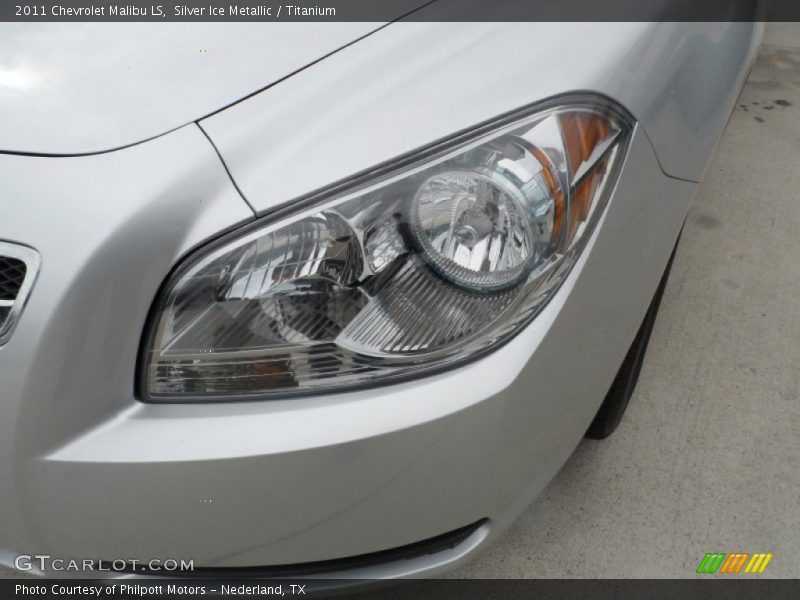 Silver Ice Metallic / Titanium 2011 Chevrolet Malibu LS