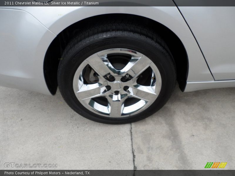 Silver Ice Metallic / Titanium 2011 Chevrolet Malibu LS