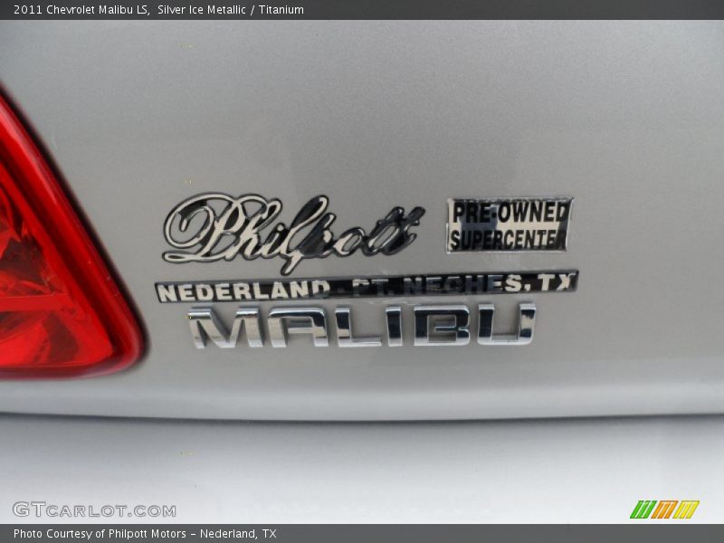 Silver Ice Metallic / Titanium 2011 Chevrolet Malibu LS
