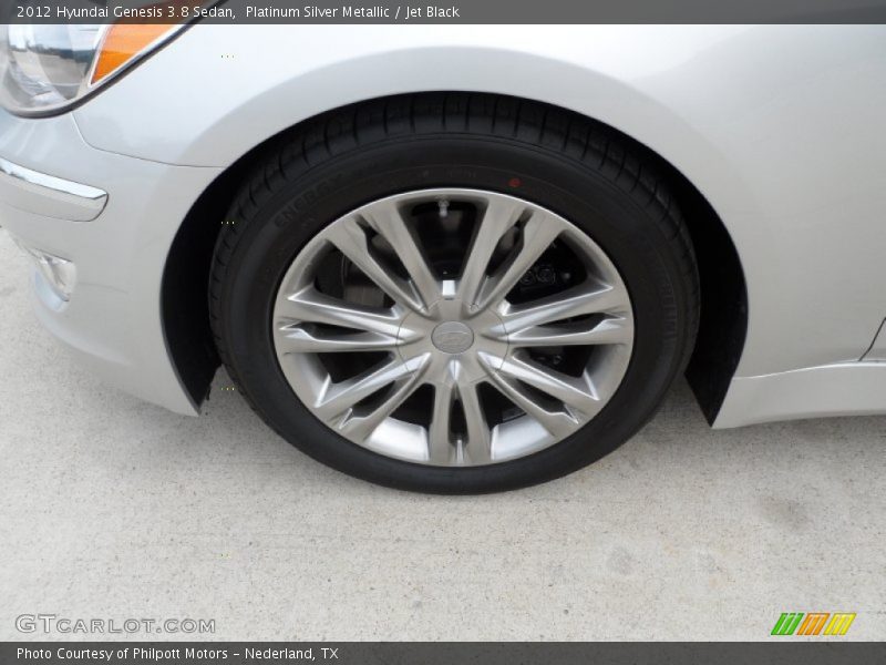 Platinum Silver Metallic / Jet Black 2012 Hyundai Genesis 3.8 Sedan