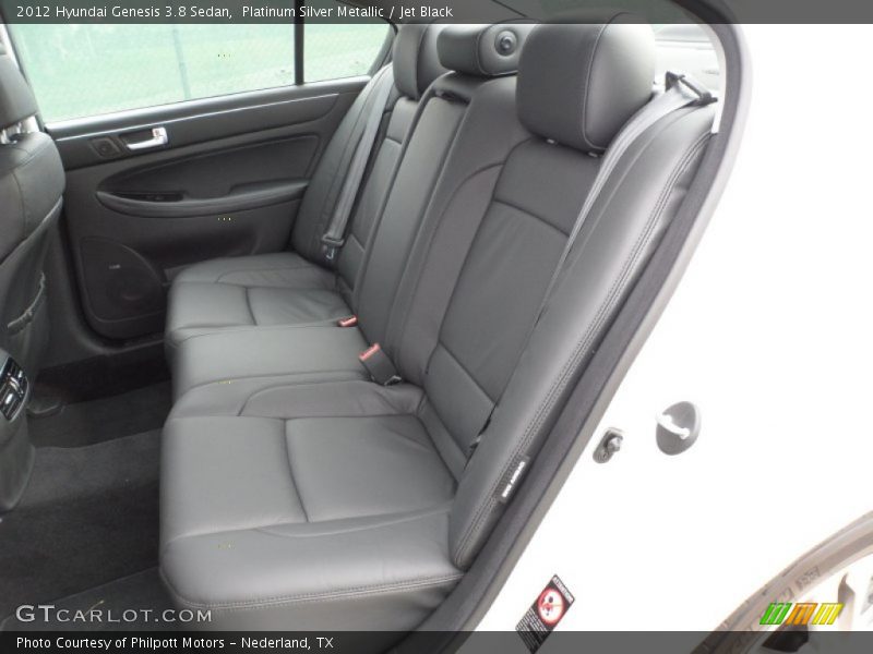 Platinum Silver Metallic / Jet Black 2012 Hyundai Genesis 3.8 Sedan
