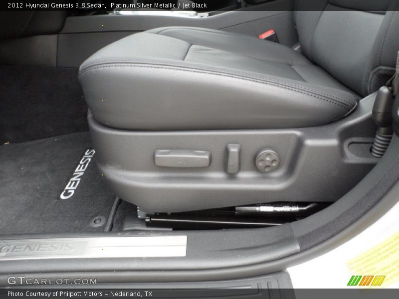 Platinum Silver Metallic / Jet Black 2012 Hyundai Genesis 3.8 Sedan