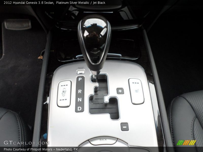 Platinum Silver Metallic / Jet Black 2012 Hyundai Genesis 3.8 Sedan