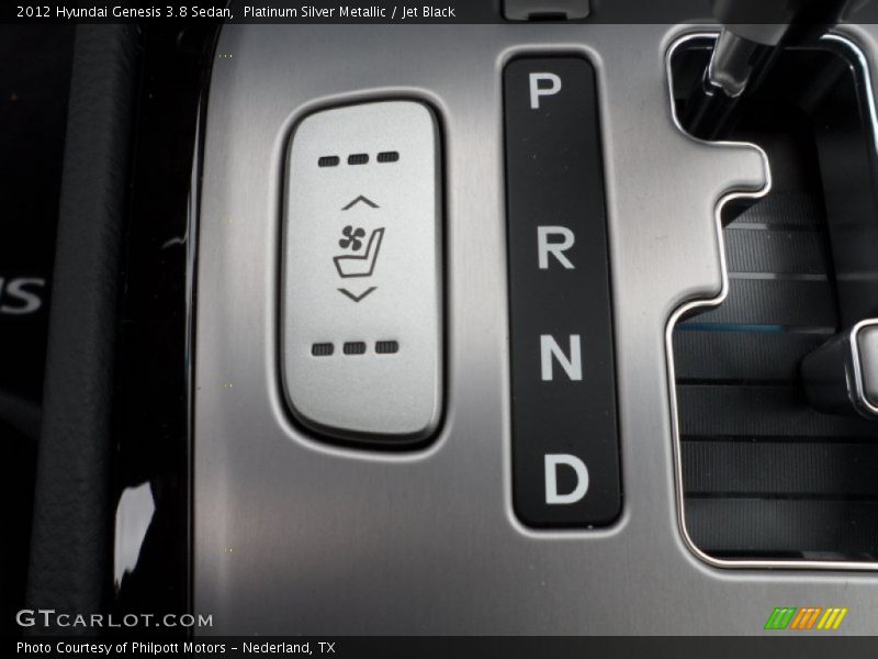 Platinum Silver Metallic / Jet Black 2012 Hyundai Genesis 3.8 Sedan