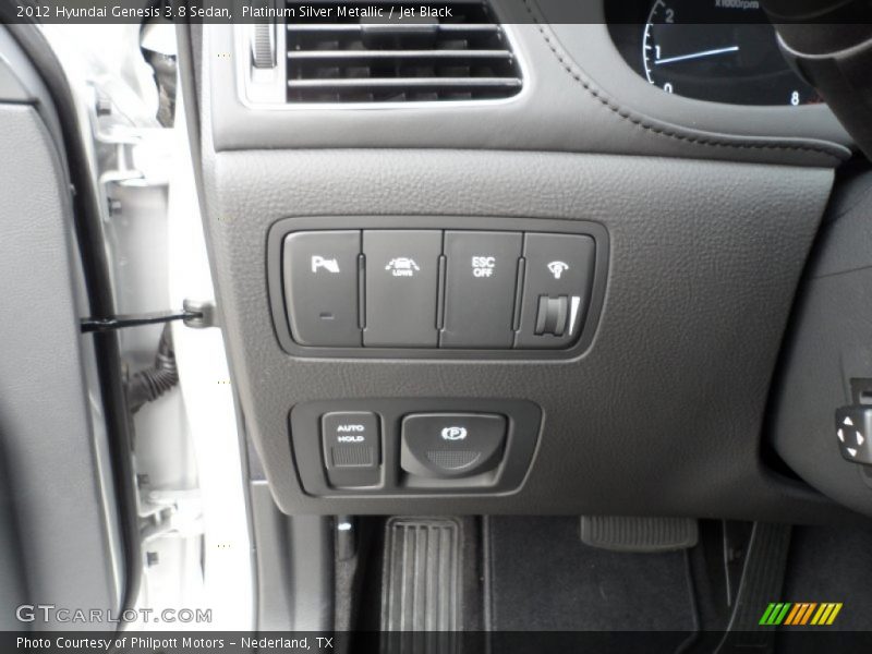 Platinum Silver Metallic / Jet Black 2012 Hyundai Genesis 3.8 Sedan