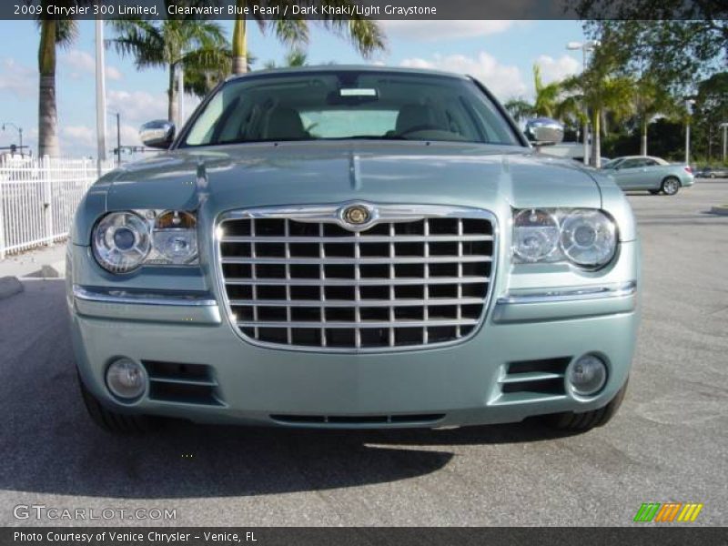 Clearwater Blue Pearl / Dark Khaki/Light Graystone 2009 Chrysler 300 Limited