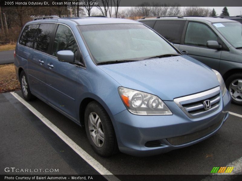 Ocean Mist Metallic / Gray 2005 Honda Odyssey EX