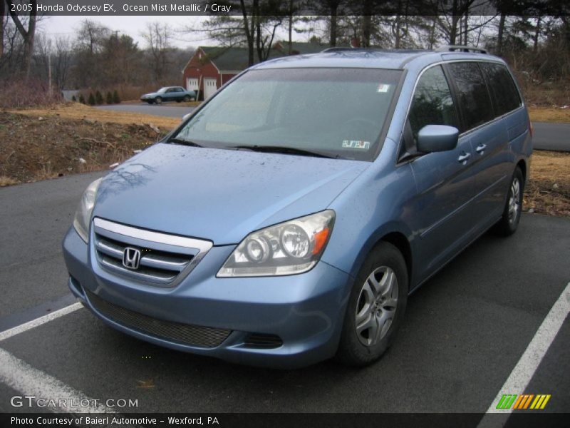 Ocean Mist Metallic / Gray 2005 Honda Odyssey EX