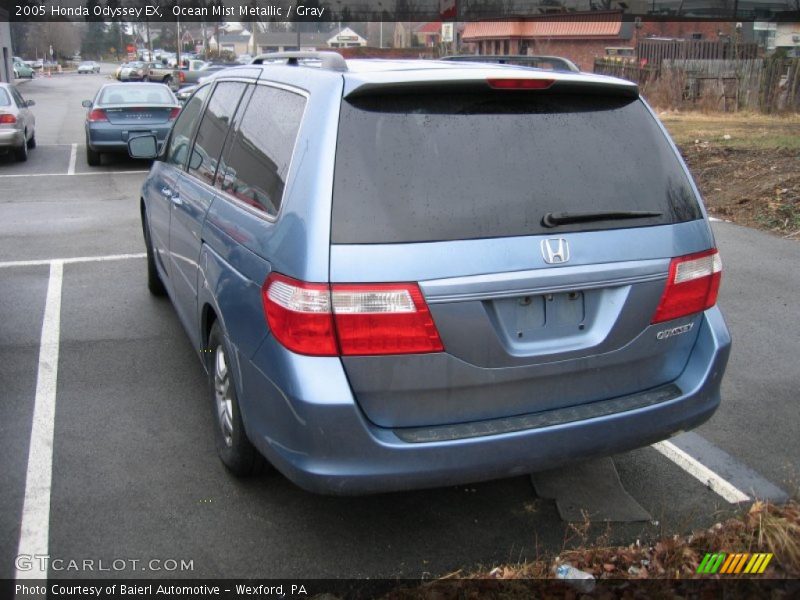Ocean Mist Metallic / Gray 2005 Honda Odyssey EX