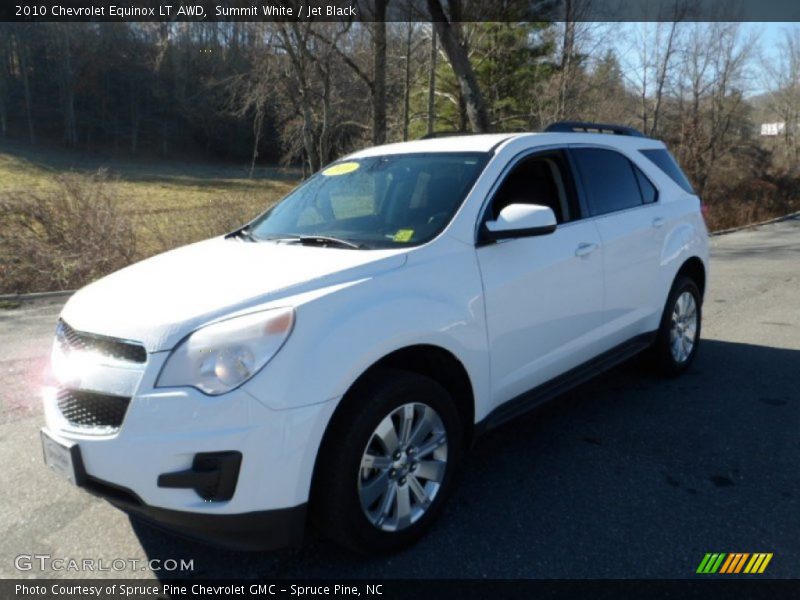 Summit White / Jet Black 2010 Chevrolet Equinox LT AWD