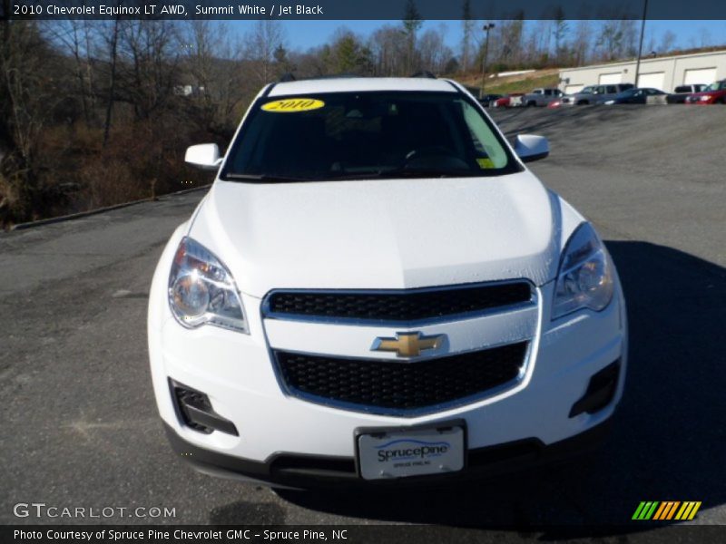 Summit White / Jet Black 2010 Chevrolet Equinox LT AWD