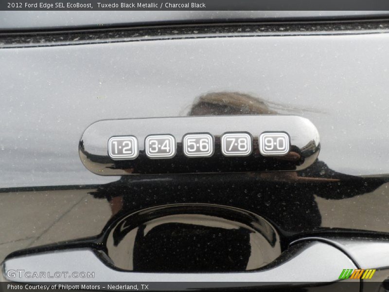 Tuxedo Black Metallic / Charcoal Black 2012 Ford Edge SEL EcoBoost