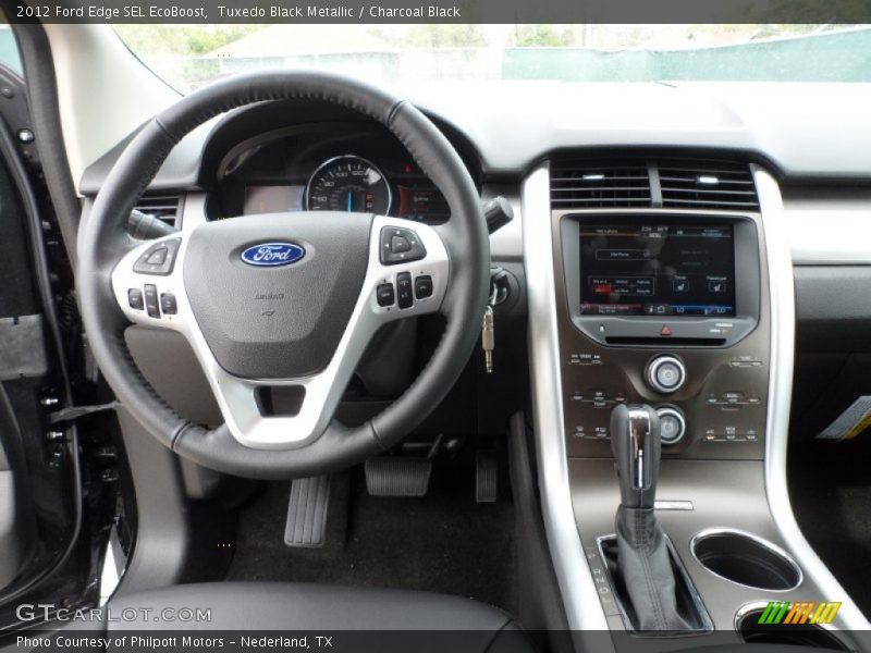 Tuxedo Black Metallic / Charcoal Black 2012 Ford Edge SEL EcoBoost