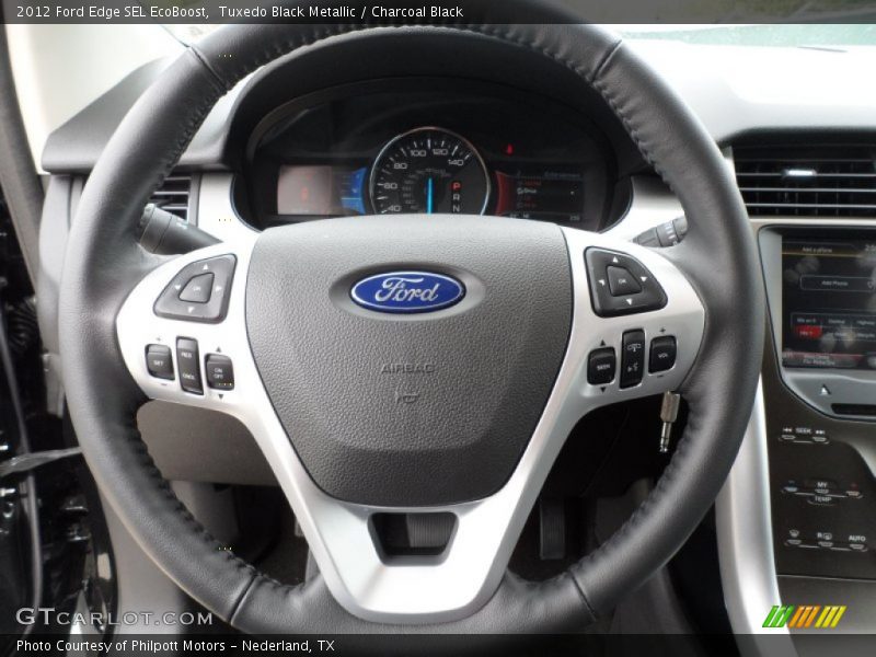 Tuxedo Black Metallic / Charcoal Black 2012 Ford Edge SEL EcoBoost