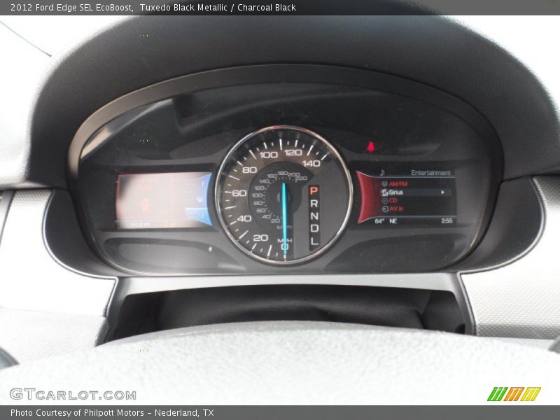 Tuxedo Black Metallic / Charcoal Black 2012 Ford Edge SEL EcoBoost