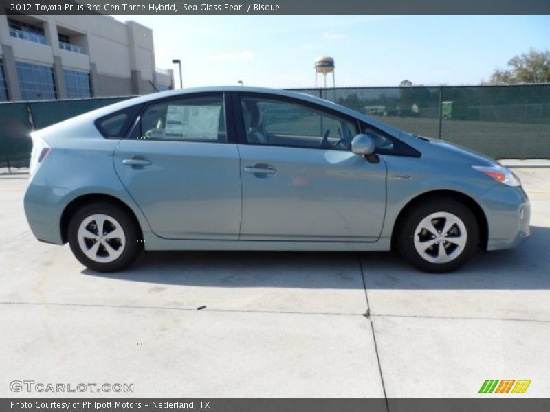 Sea Glass Pearl / Bisque 2012 Toyota Prius 3rd Gen Three Hybrid
