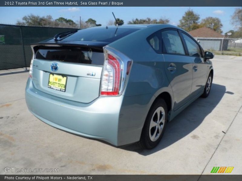 Sea Glass Pearl / Bisque 2012 Toyota Prius 3rd Gen Three Hybrid