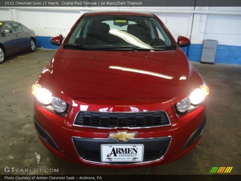 Crystal Red Tintcoat / Jet Black/Dark Titanium 2012 Chevrolet Sonic LT Hatch