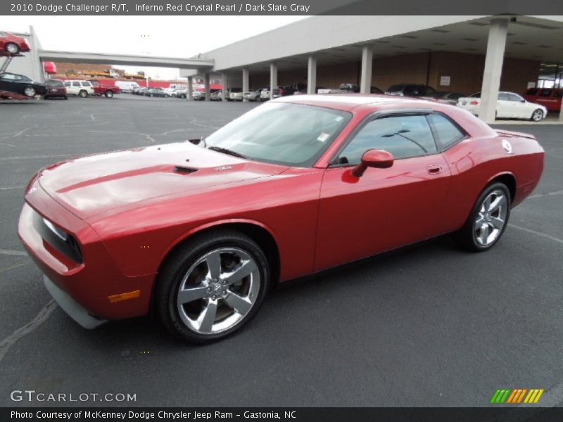 Inferno Red Crystal Pearl / Dark Slate Gray 2010 Dodge Challenger R/T