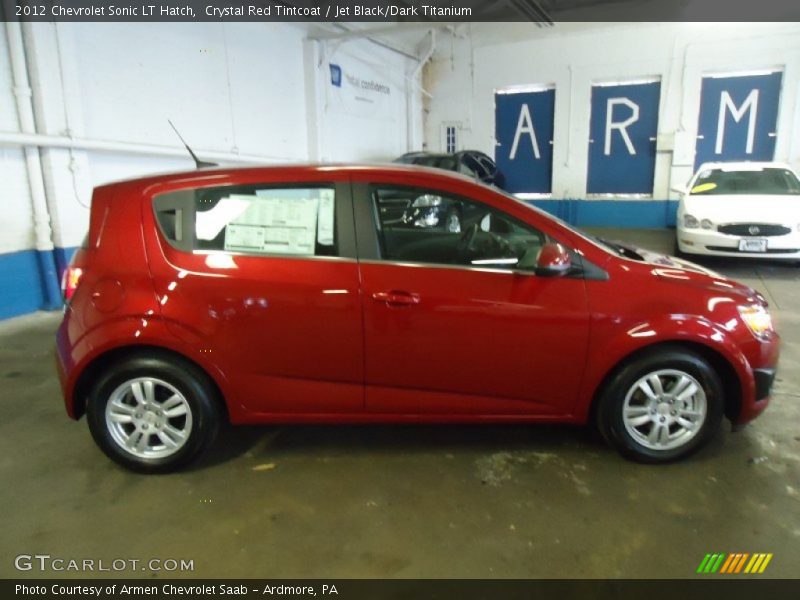 Crystal Red Tintcoat / Jet Black/Dark Titanium 2012 Chevrolet Sonic LT Hatch