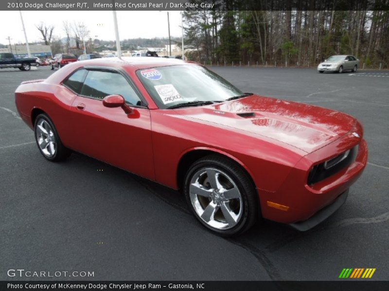 Inferno Red Crystal Pearl / Dark Slate Gray 2010 Dodge Challenger R/T