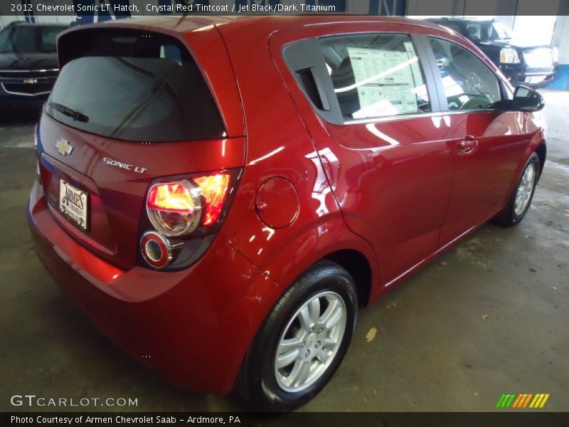 Crystal Red Tintcoat / Jet Black/Dark Titanium 2012 Chevrolet Sonic LT Hatch
