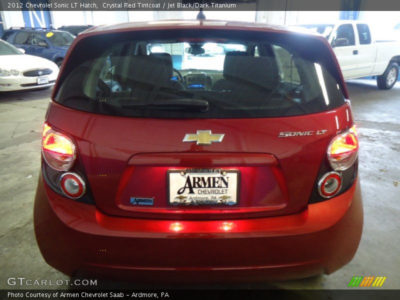 Crystal Red Tintcoat / Jet Black/Dark Titanium 2012 Chevrolet Sonic LT Hatch