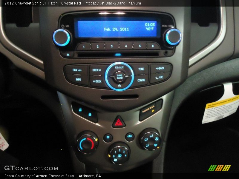 Crystal Red Tintcoat / Jet Black/Dark Titanium 2012 Chevrolet Sonic LT Hatch