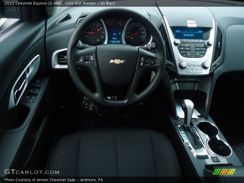 Gold Mist Metallic / Jet Black 2012 Chevrolet Equinox LS AWD