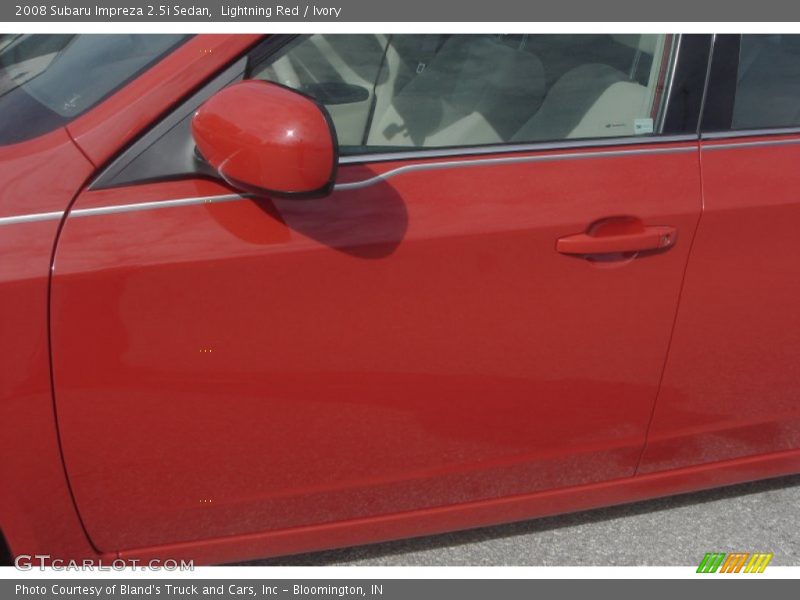 Lightning Red / Ivory 2008 Subaru Impreza 2.5i Sedan