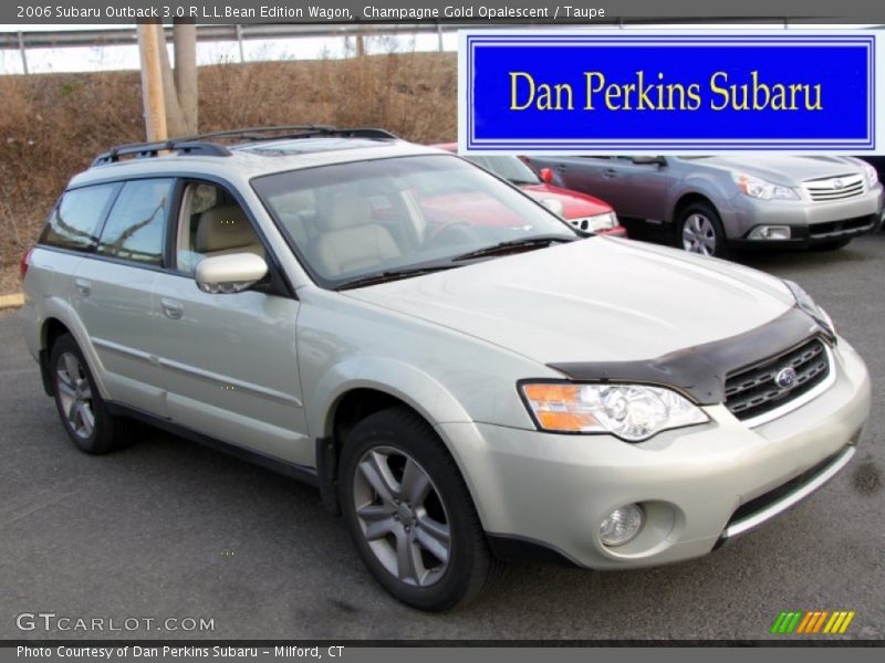 Champagne Gold Opalescent / Taupe 2006 Subaru Outback 3.0 R L.L.Bean Edition Wagon
