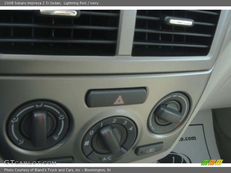 Lightning Red / Ivory 2008 Subaru Impreza 2.5i Sedan