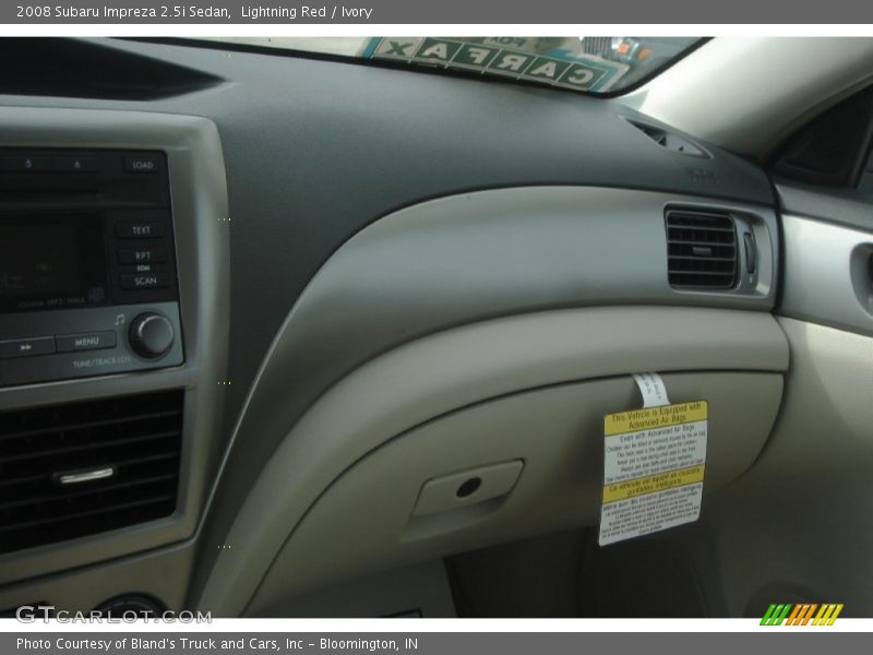 Lightning Red / Ivory 2008 Subaru Impreza 2.5i Sedan