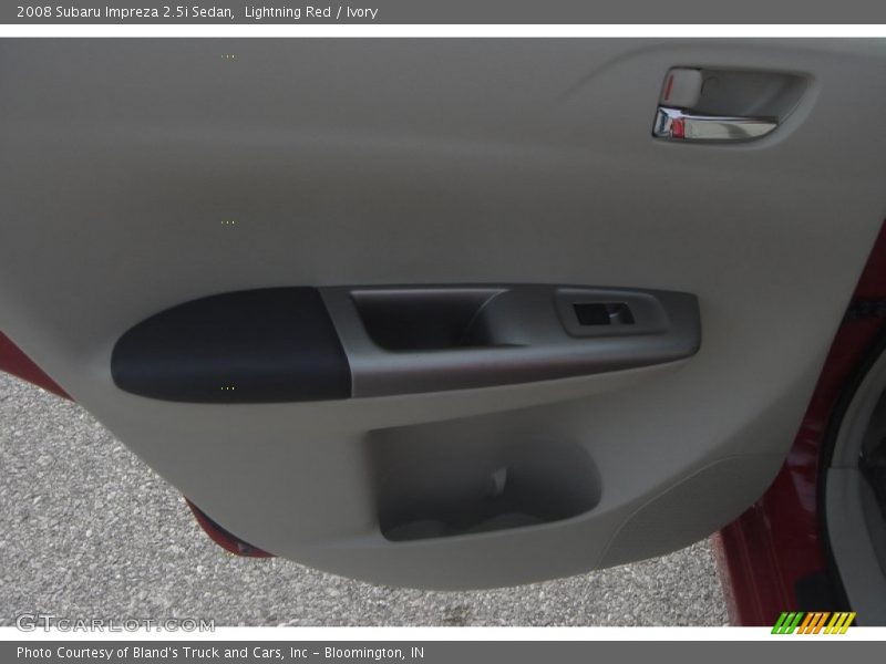 Lightning Red / Ivory 2008 Subaru Impreza 2.5i Sedan