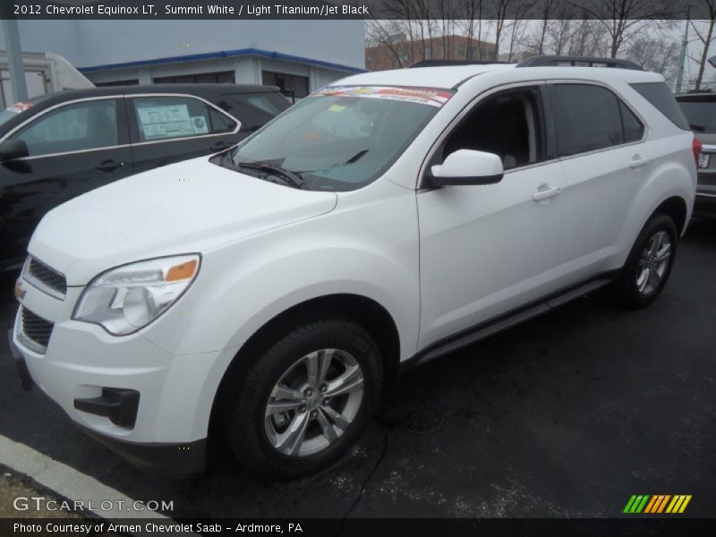 Summit White / Light Titanium/Jet Black 2012 Chevrolet Equinox LT