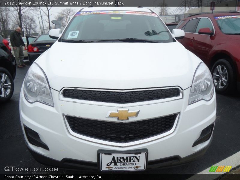 Summit White / Light Titanium/Jet Black 2012 Chevrolet Equinox LT