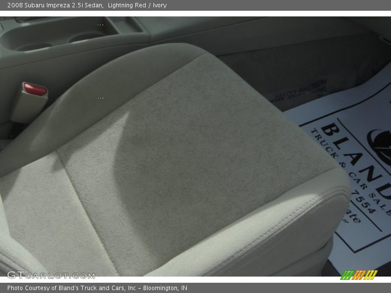 Lightning Red / Ivory 2008 Subaru Impreza 2.5i Sedan